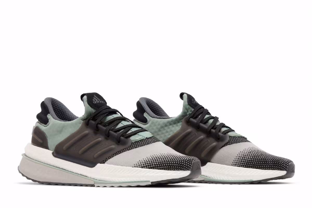 adidas X_PLRBOOST Grey Silver Green, view 9