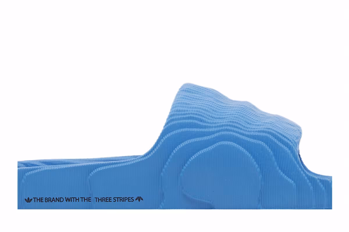 adidas Adilette 22 Slides Bright Blue, view 3