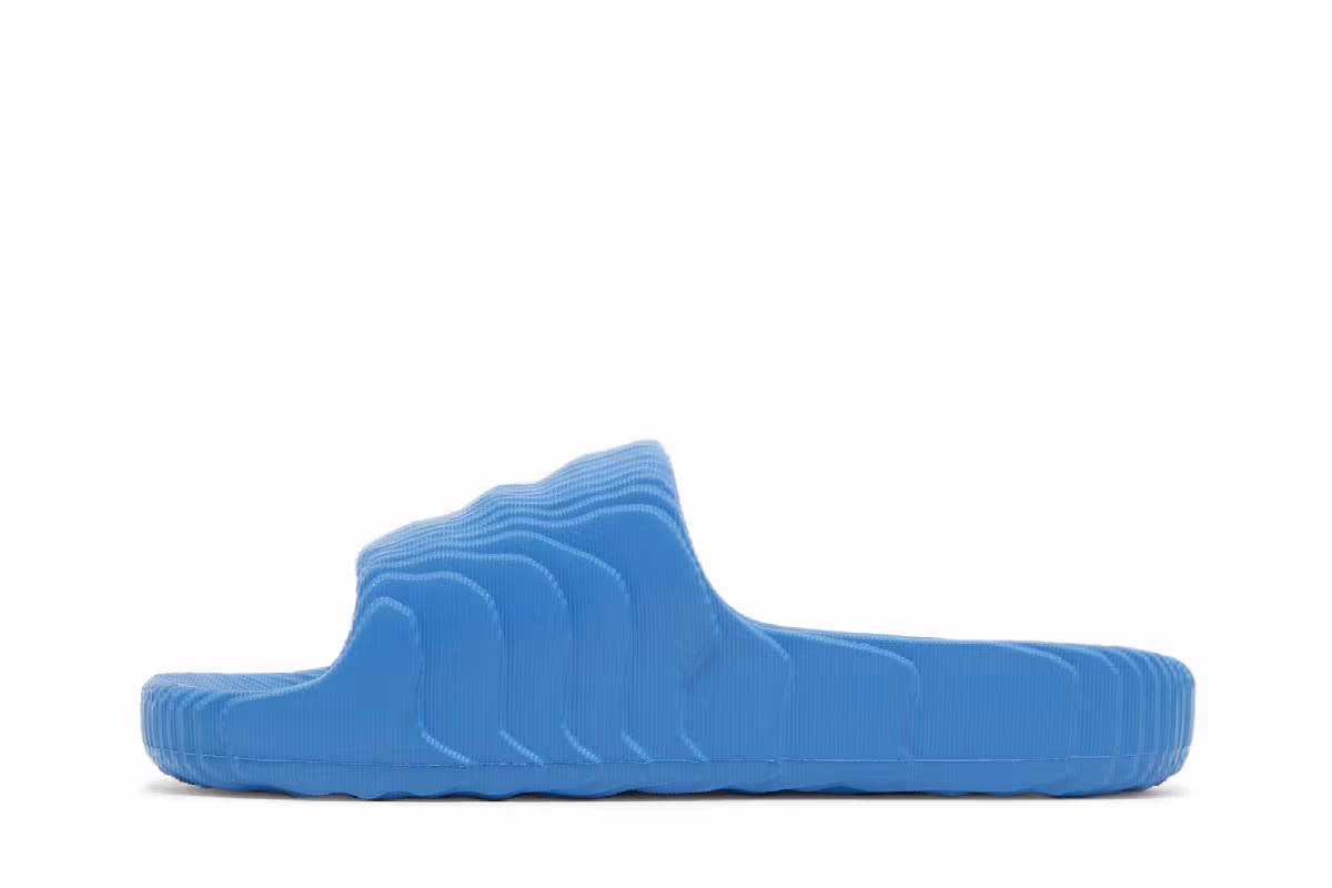 adidas Adilette 22 Slides Bright Blue, view 4