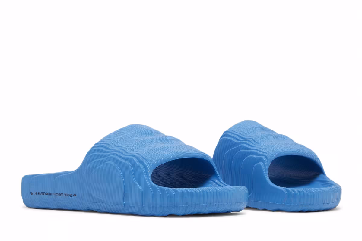 adidas Adilette 22 Slides Bright Blue, view 9