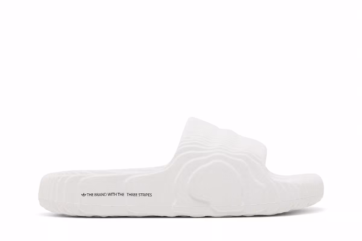 adidas Adilette 22 Slides Crystal White, view 2