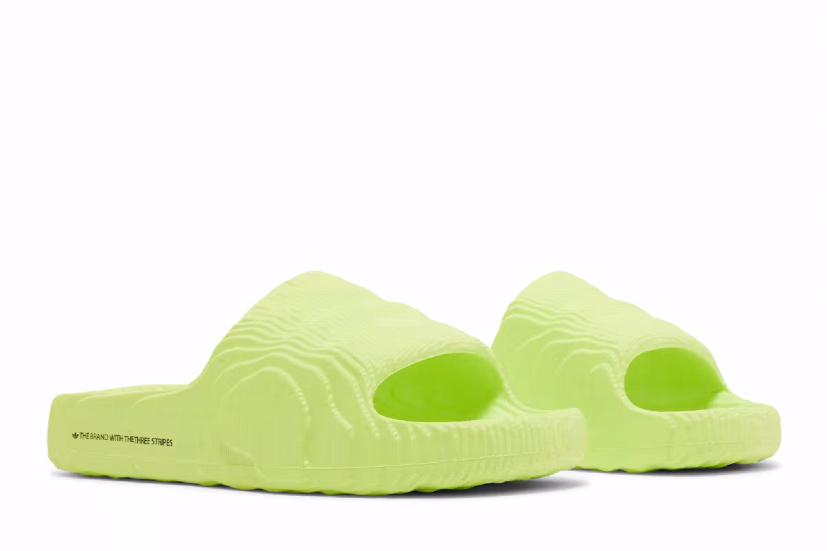 adidas Adilette 22 Slides Solar Yellow, view 9