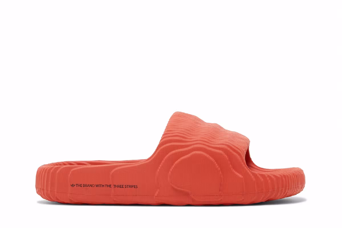 Adidas Adilette 22 Slides Preloved Red, view 2