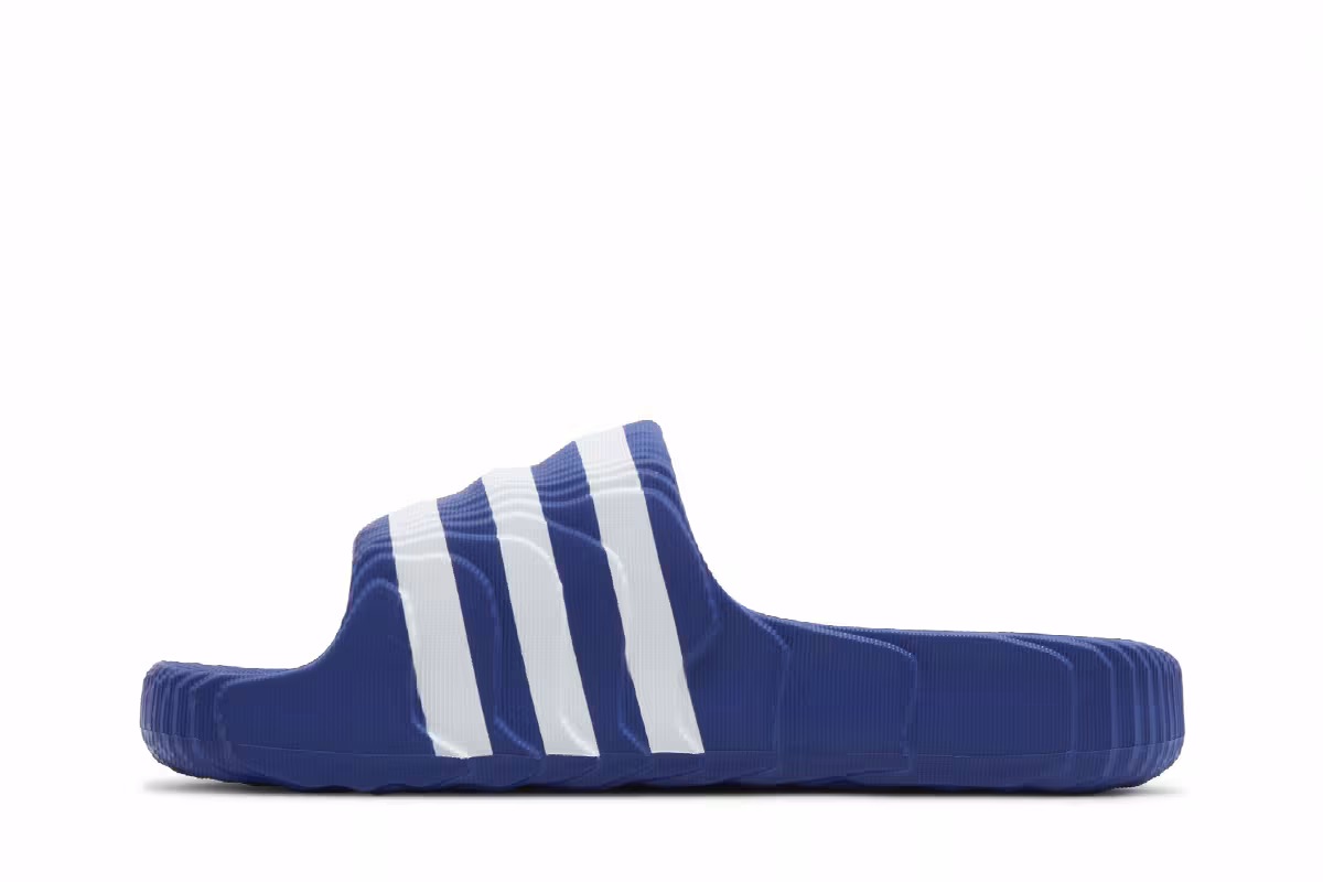 adidas Adilette 22 Slide Royal Blue White, view 4