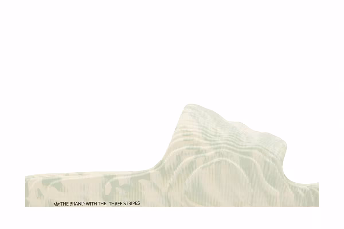 adidas Adilette 22 Slide Cream White Linen Green, view 3
