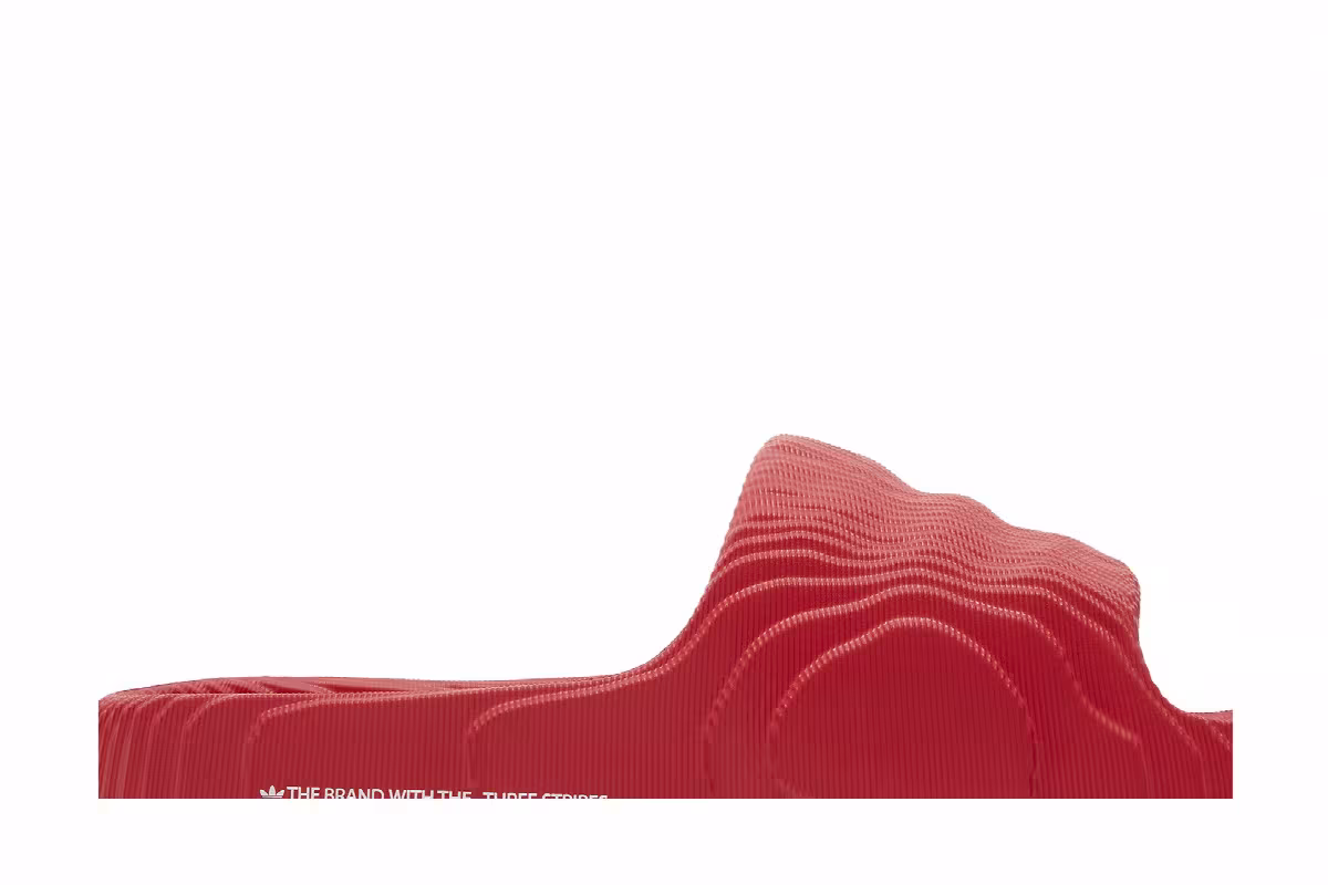 adidas Adilette 22 Slides Scarlet, view 3