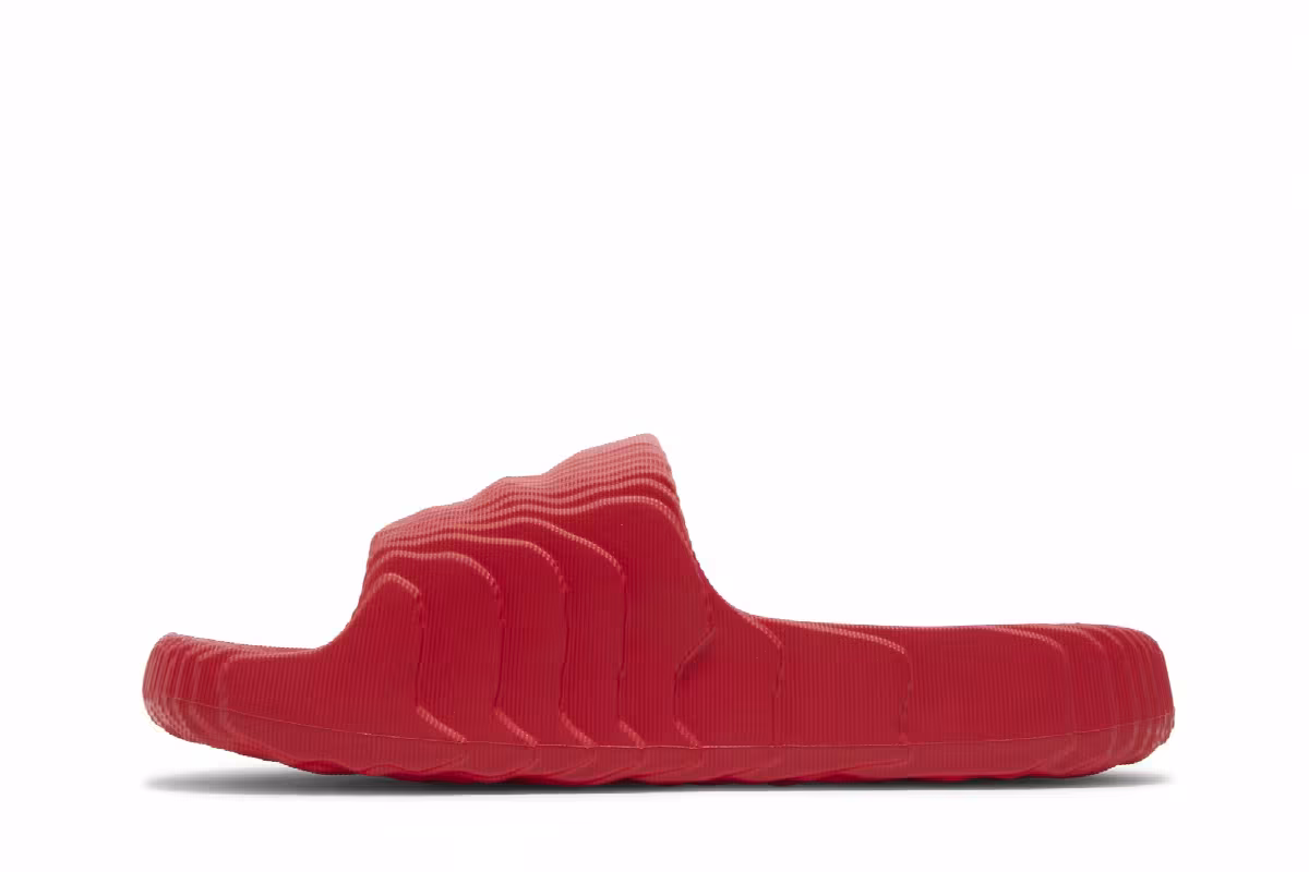 adidas Adilette 22 Slides Scarlet, view 4