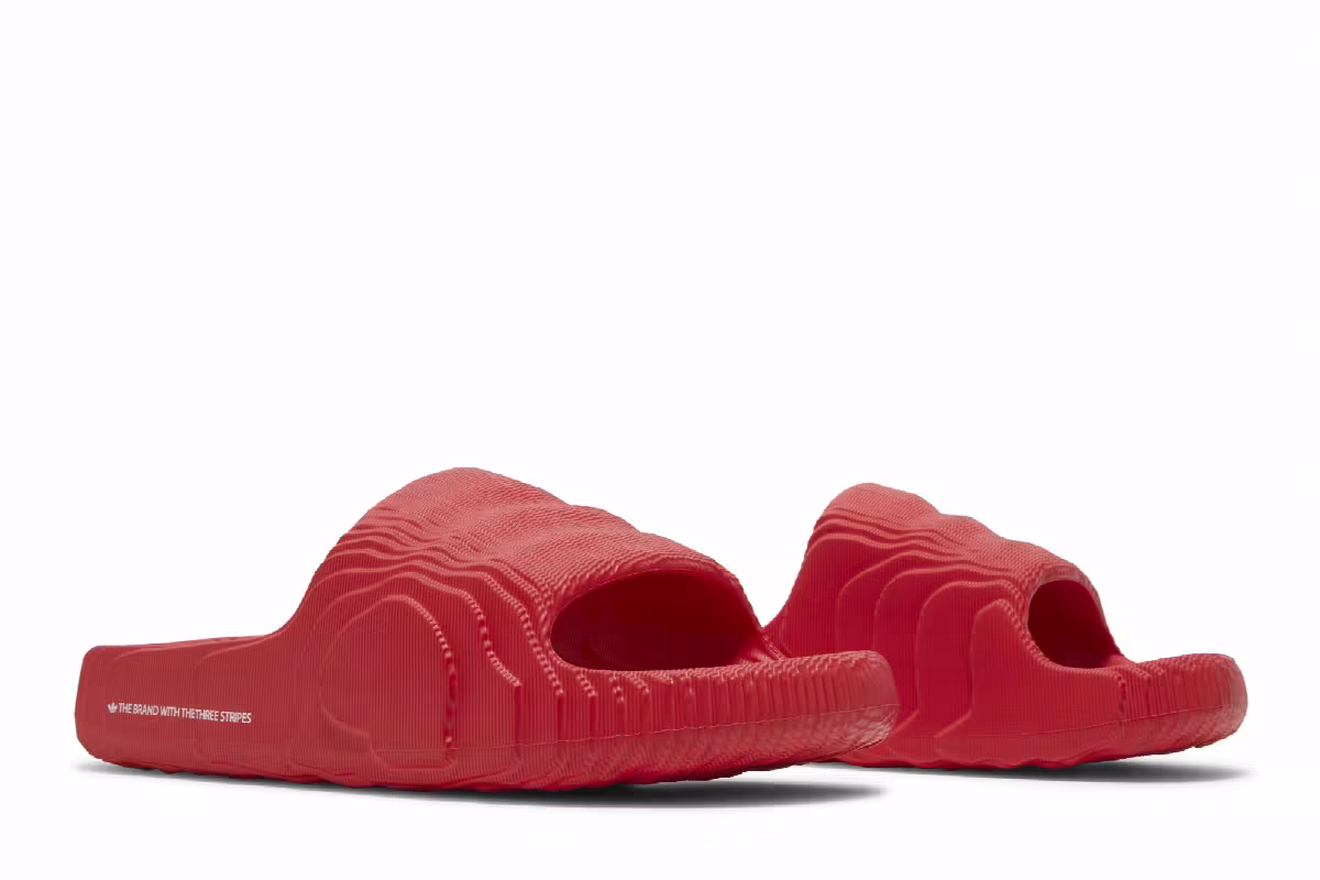 adidas Adilette 22 Slides Scarlet, view 9