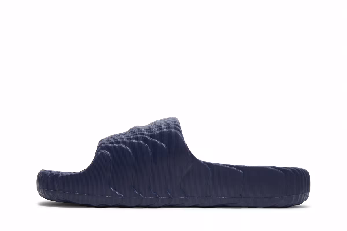 adidas Adilette 22 Slides Dark Blue, view 4
