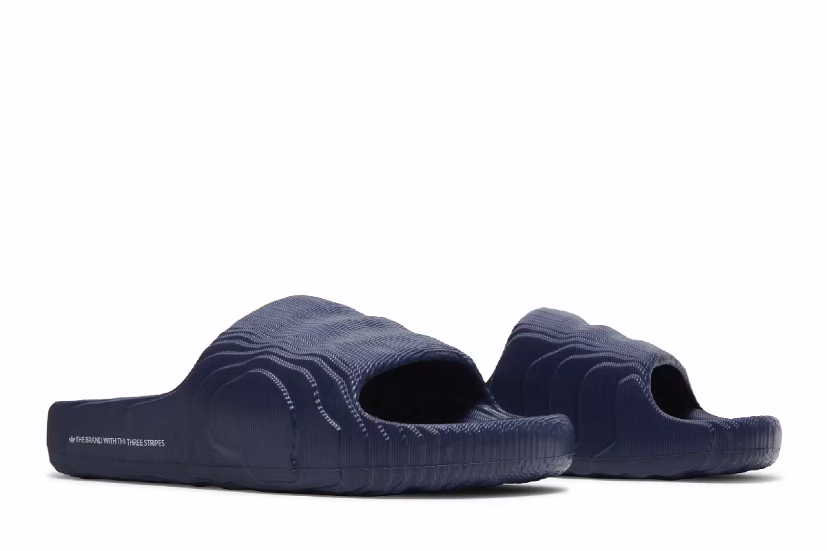 adidas Adilette 22 Slides Dark Blue, view 9