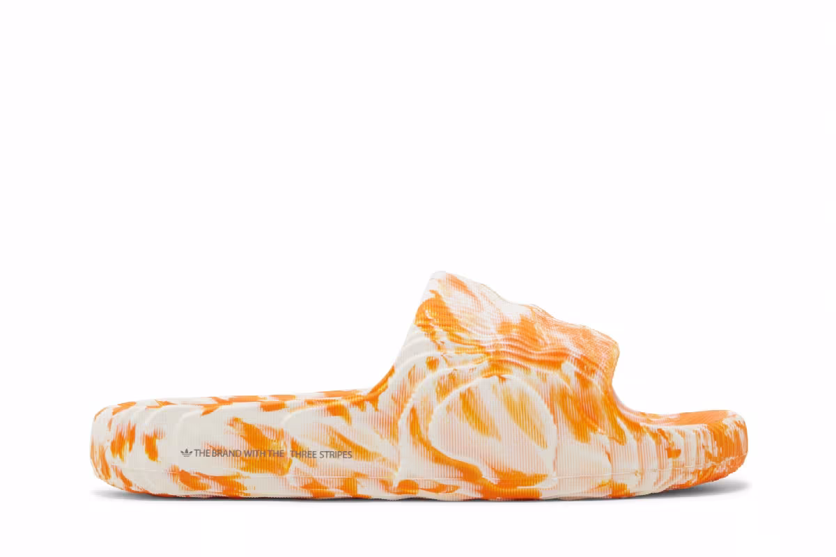 Adidas Adilette 22 Slides Bright Orange, view 2