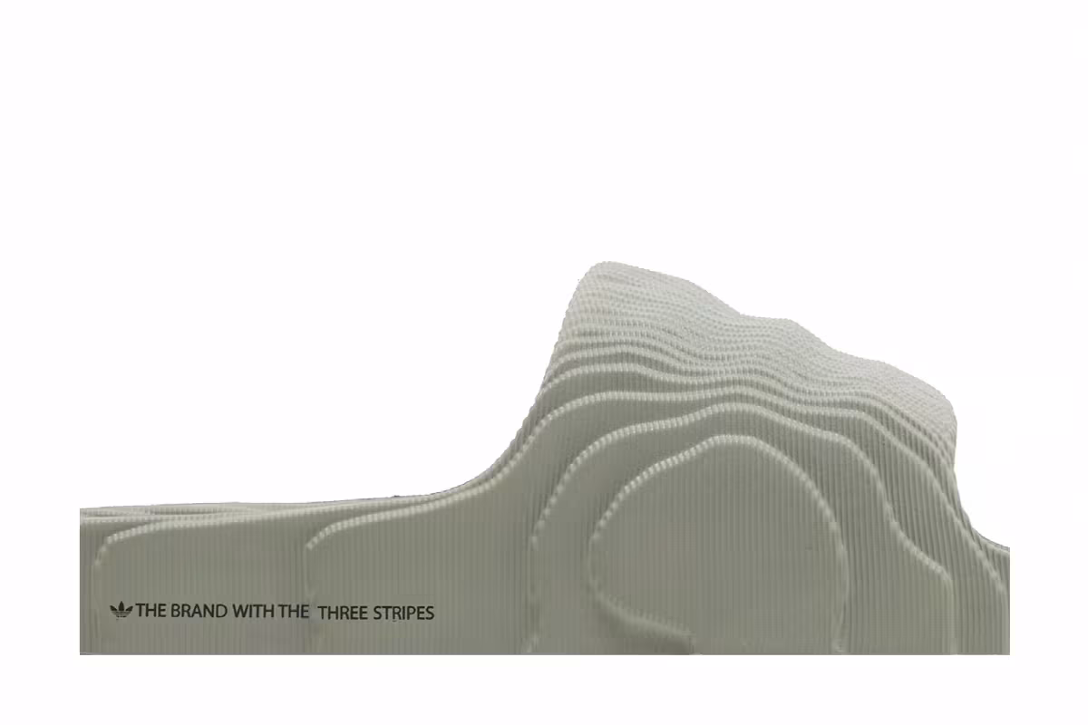 adidas Women's Adilette 22 Slides Silver Green, view 3