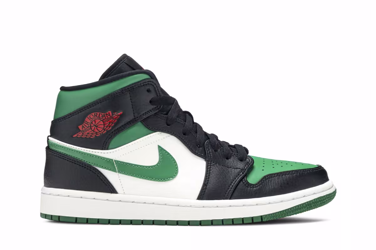 Air Jordan 1 Mid Pine Green, view 2