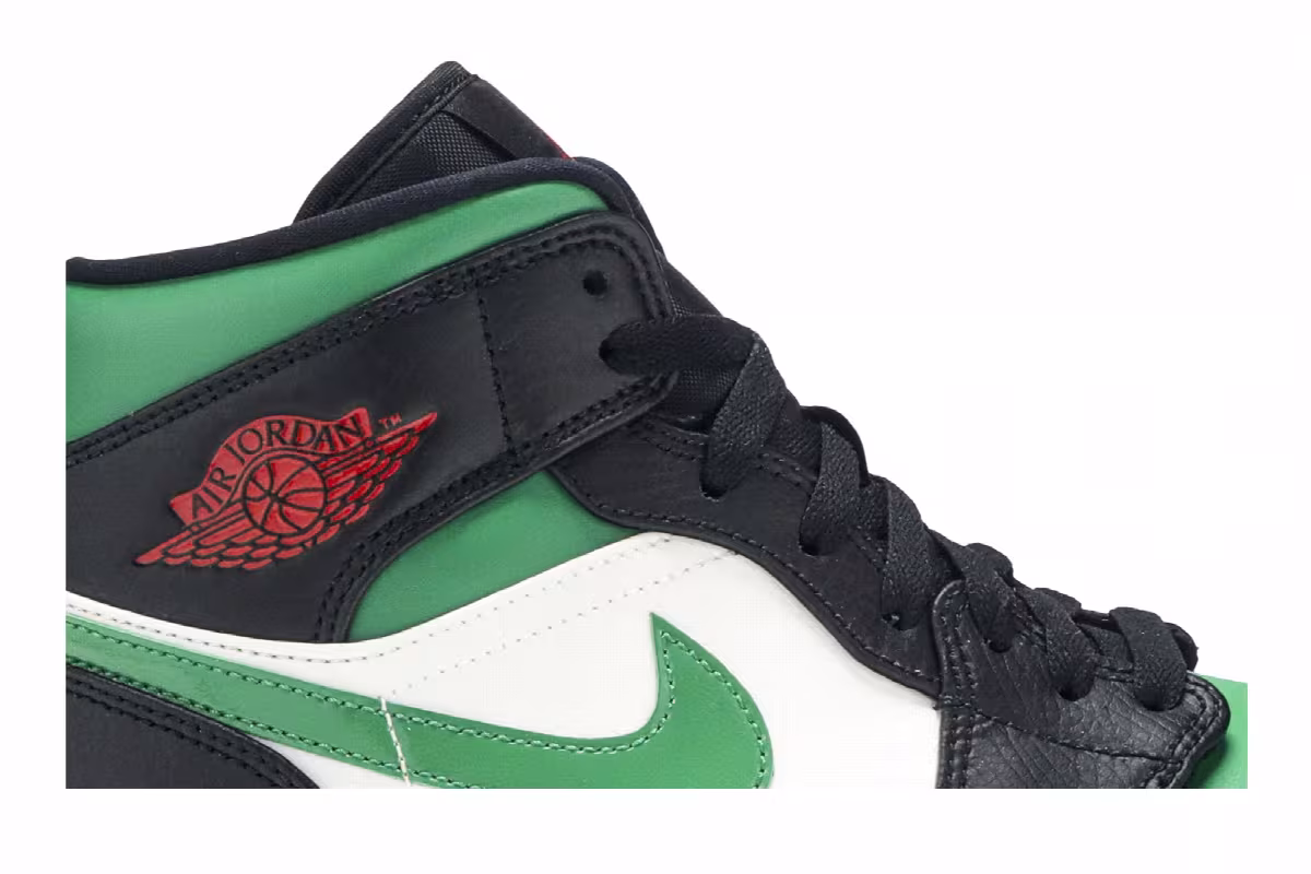 Air Jordan 1 Mid Pine Green, view 3