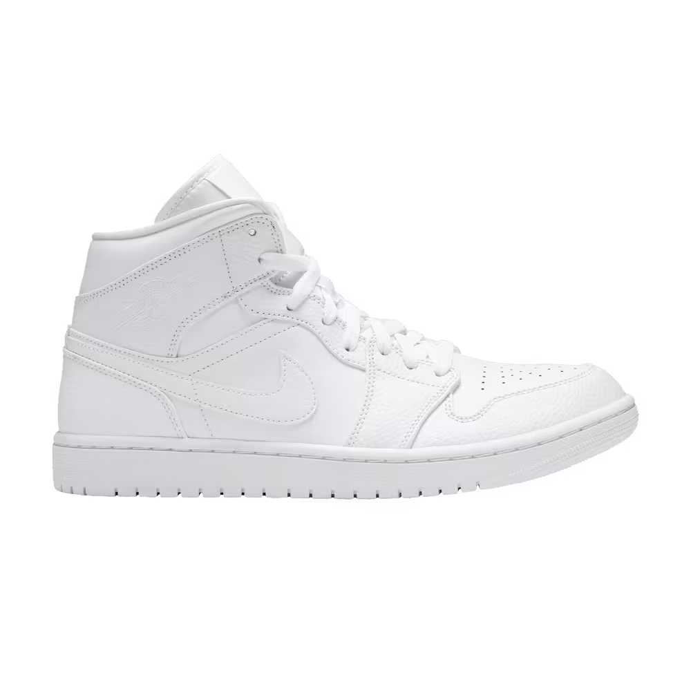 Air Jordan 1 Mid Triple White 2020