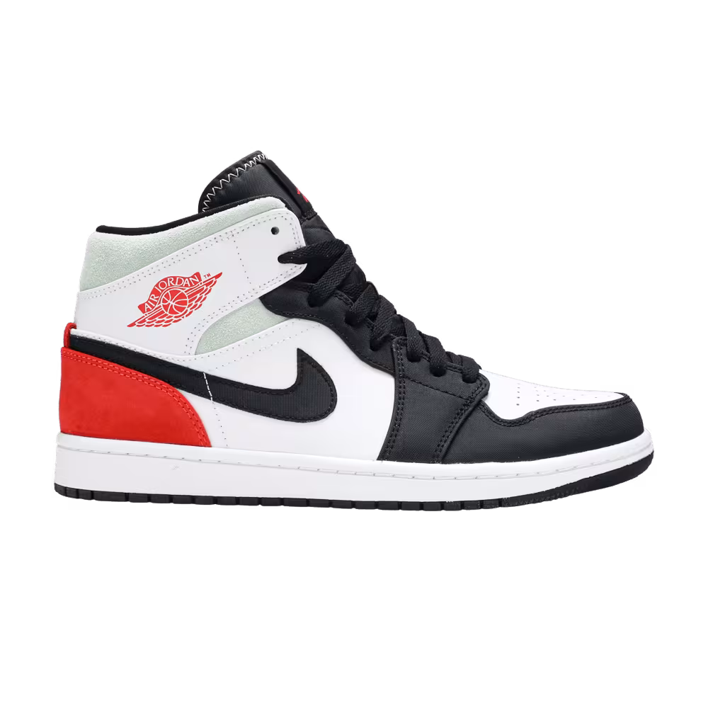 Air Jordan 1 Mid SE Red Black Toe