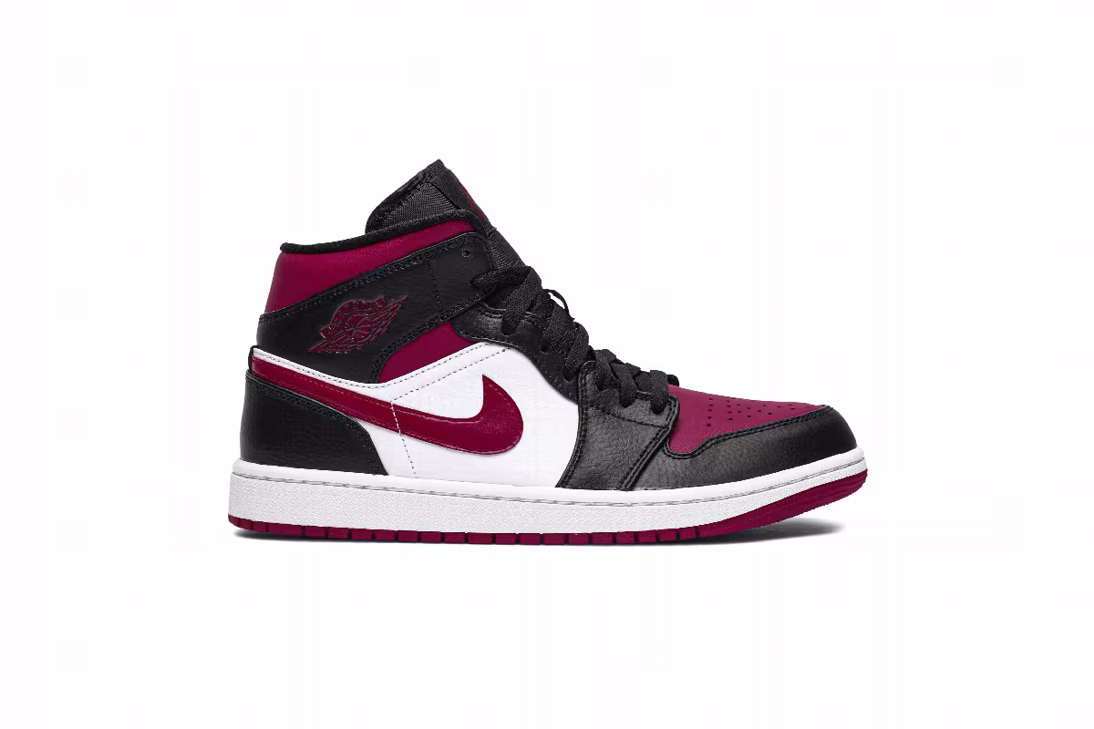Air Jordan 1 Mid Noble Red, view 2