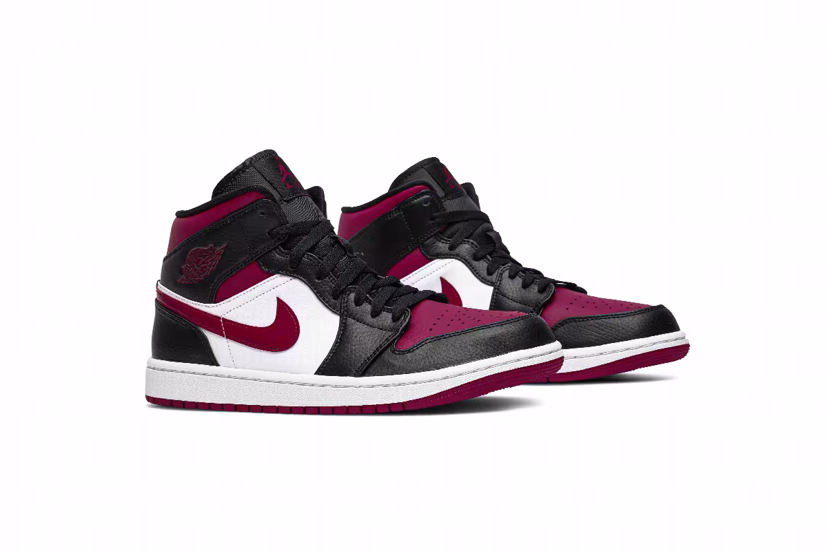 Air Jordan 1 Mid Noble Red, view 9
