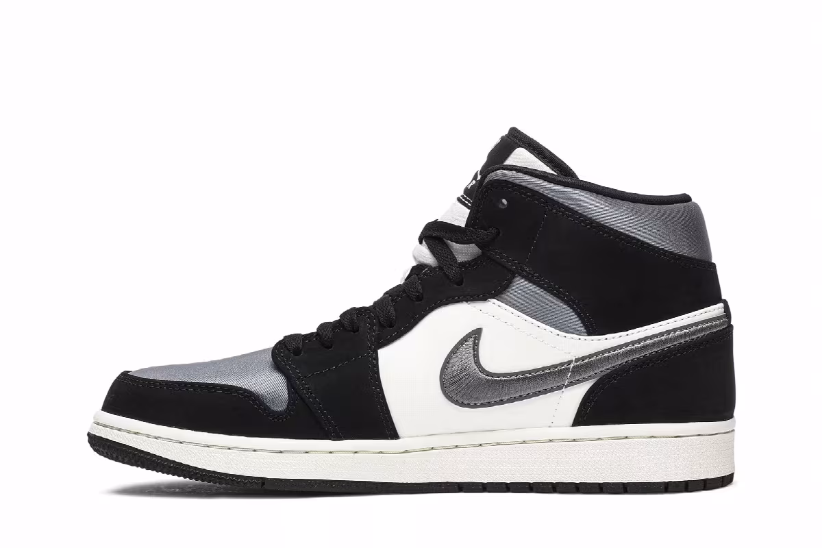 Air Jordan 1 Mid SE Satin Smoke Grey, view 4