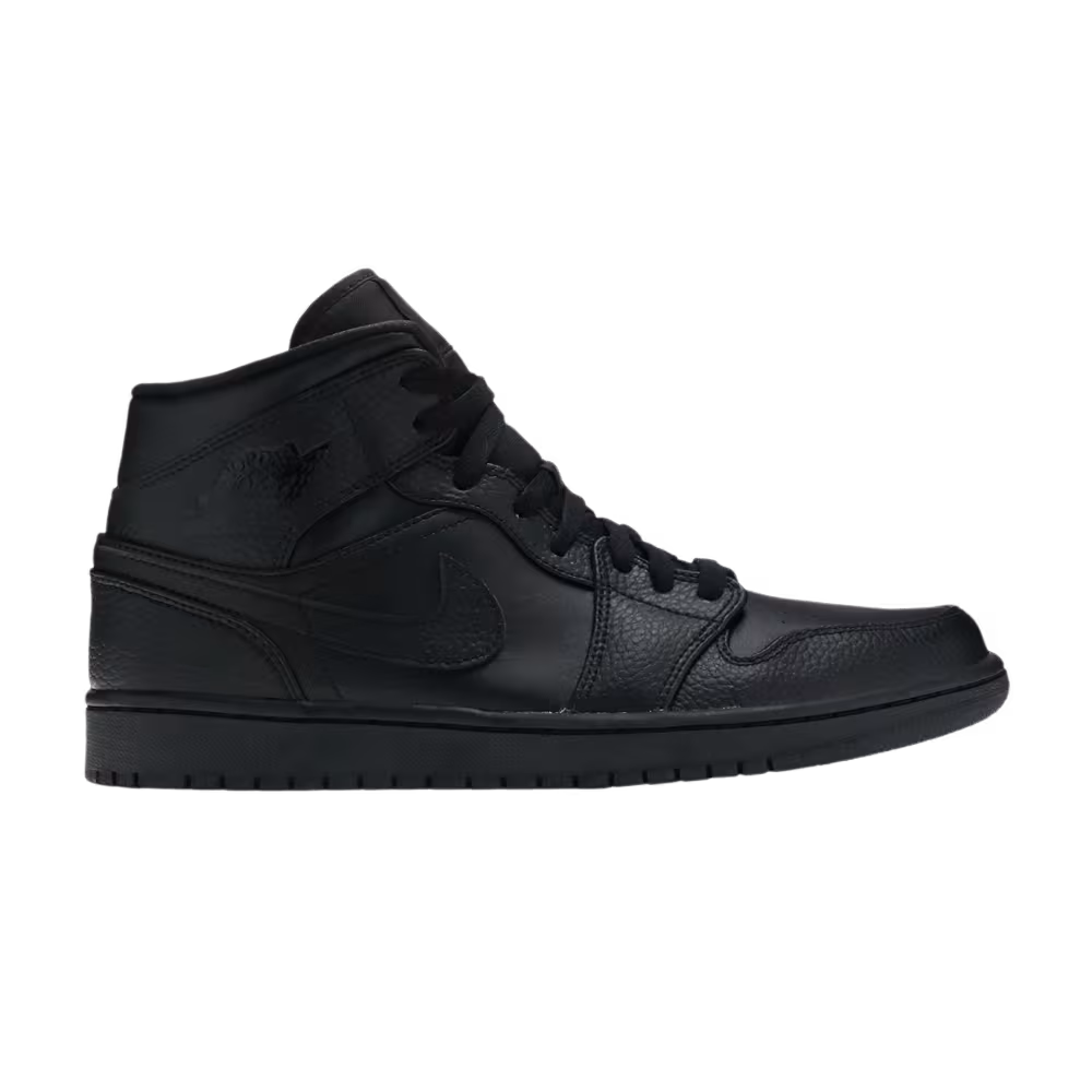 Air Jordan 1 Mid Triple Black 2020