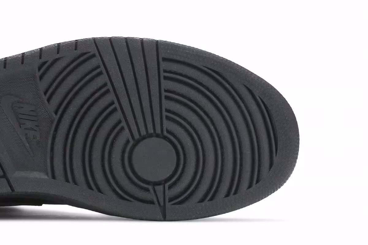 Air Jordan 1 Mid Triple Black 2020, view 6