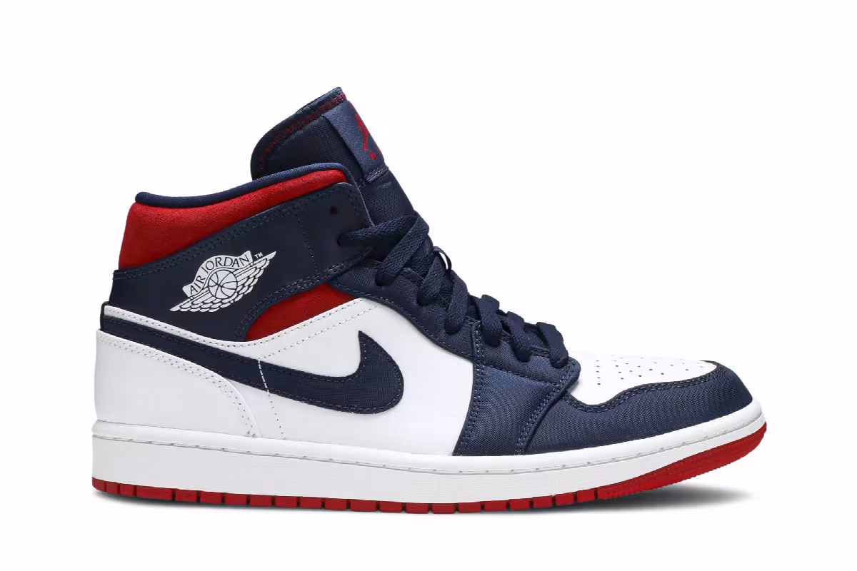 Air Jordan 1 Mid SE Olympic, view 2