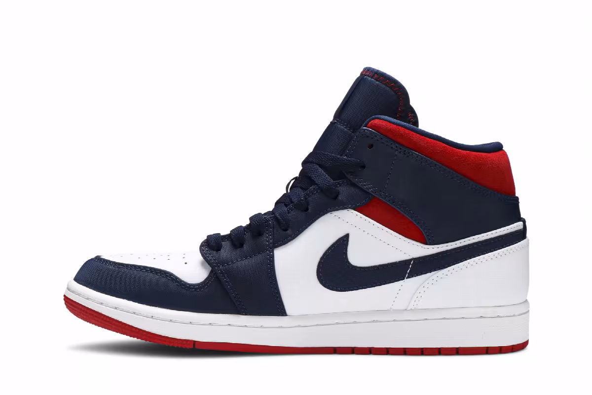 Air Jordan 1 Mid SE Olympic, view 4