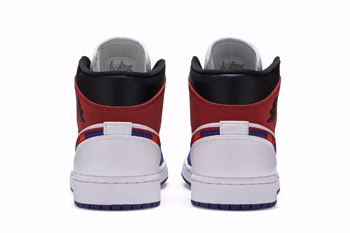 Air Jordan 1 Mid Multicolored Swoosh, view 7