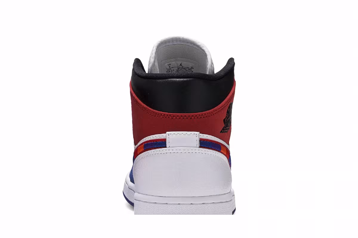 Air Jordan 1 Mid Multicolored Swoosh, view 8