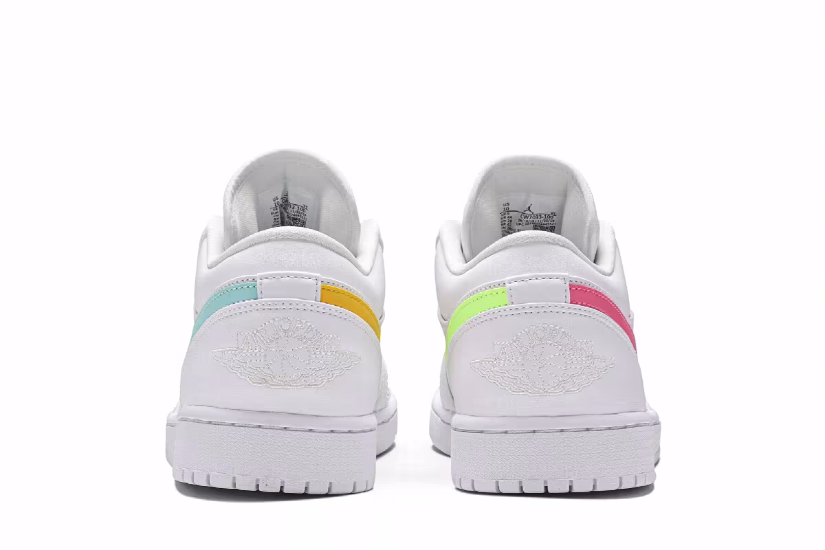 Air Jordan 1 Low White Multi-Color, view 7
