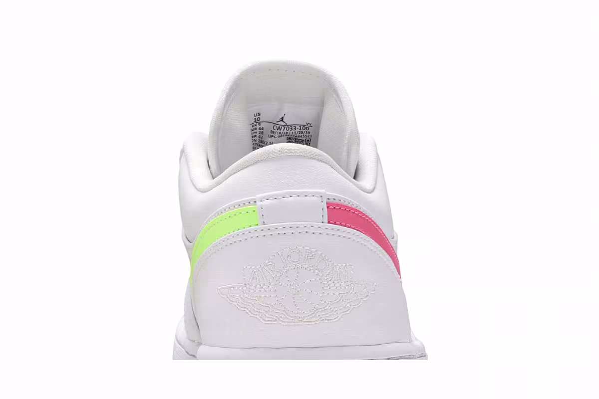 Air Jordan 1 Low White Multi-Color, view 8