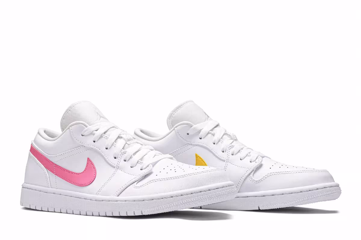 Air Jordan 1 Low White Multi-Color, view 9