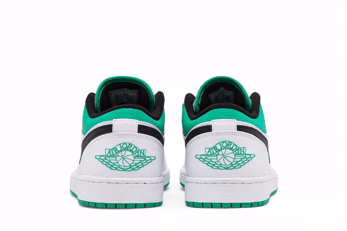 Air Jordan 1 Low White Lucky Green, view 7