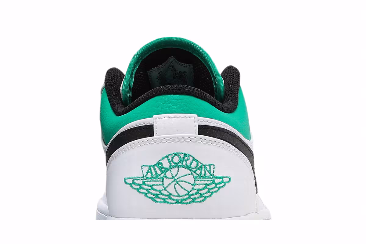 Air Jordan 1 Low White Lucky Green, view 8