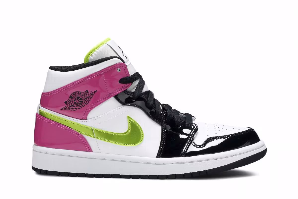 Air Jordan 1 Mid SE Cyber Active Fuchsia, view 2