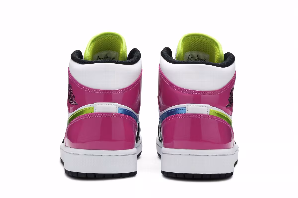 Air Jordan 1 Mid SE Cyber Active Fuchsia, view 7