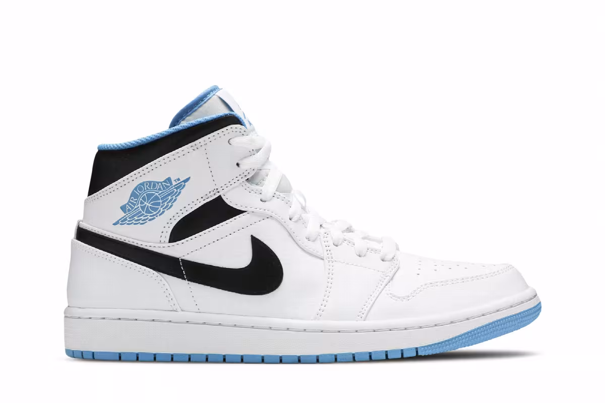 Air Jordan 1 Mid Laser Blue, view 2