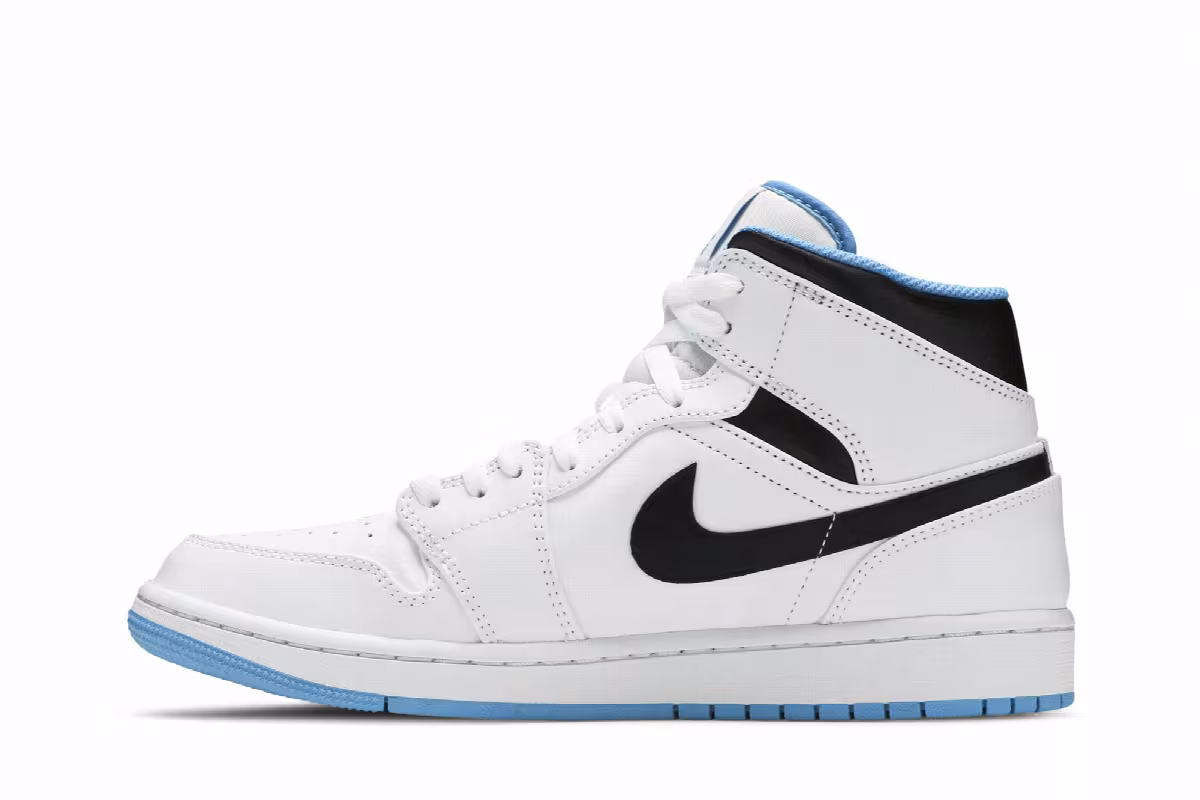 Air Jordan 1 Mid Laser Blue, view 4