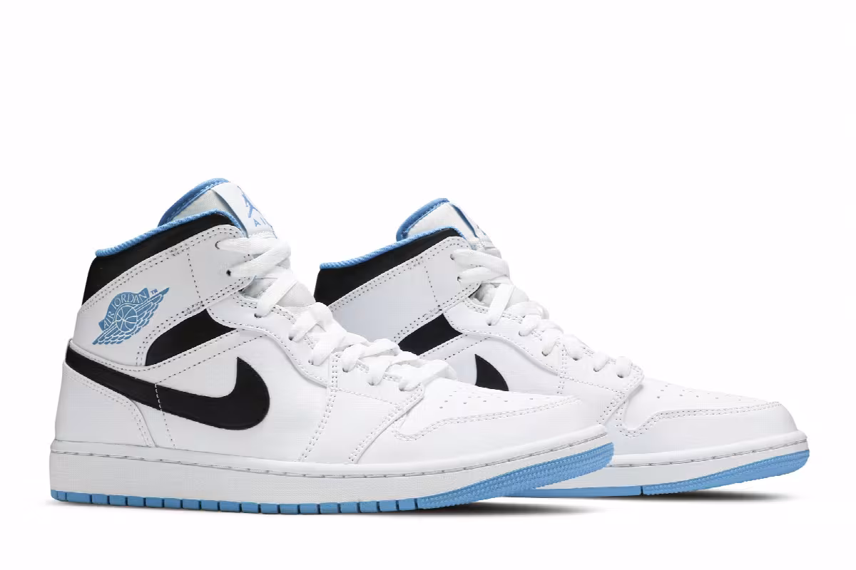 Air Jordan 1 Mid Laser Blue, view 9