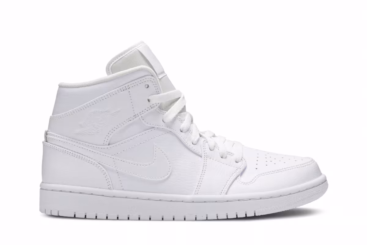 Air Jordan 1 Mid White, view 2