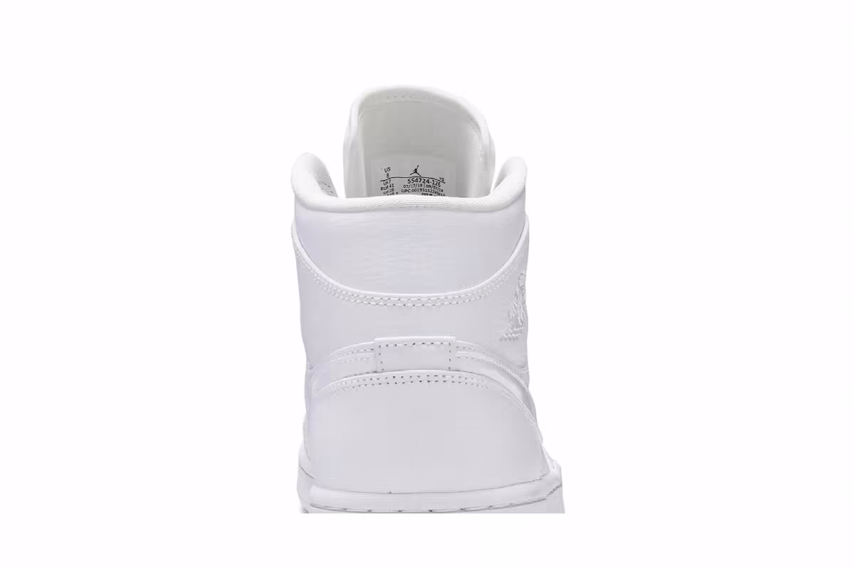 Air Jordan 1 Mid White, view 8