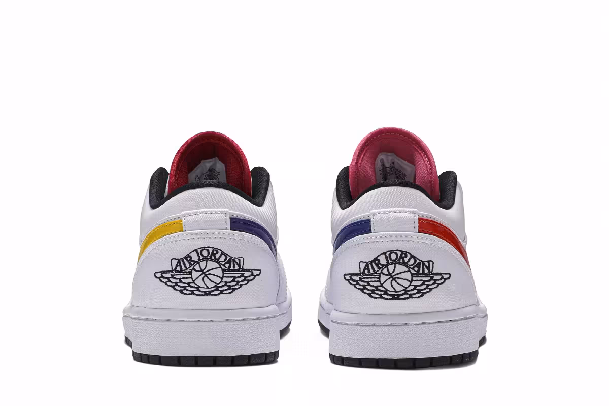 Air Jordan 1 Low Multi-Color Swoosh, view 7