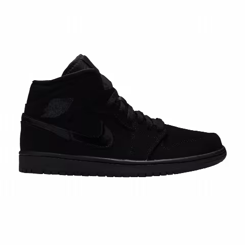 Air Jordan 1 Mid 'Triple Black Suede'