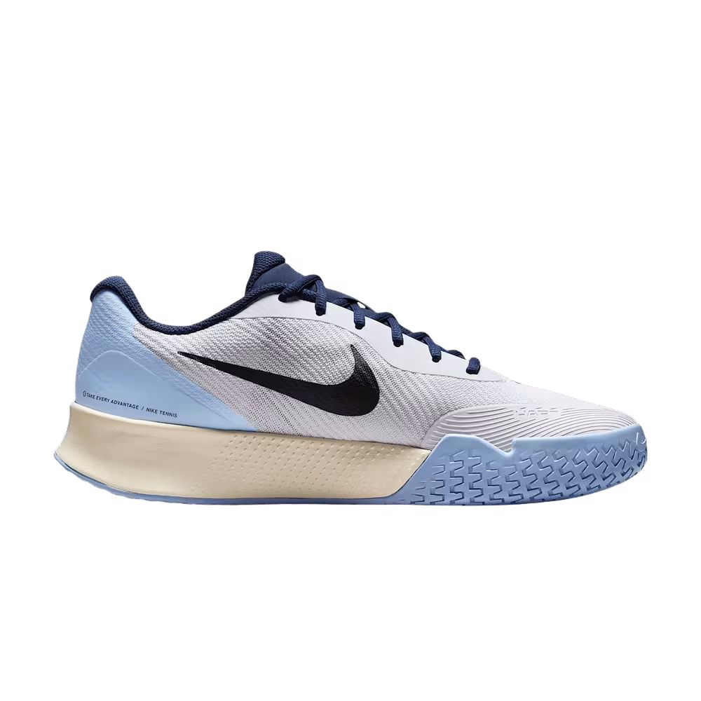 NikeCourt Vapor Lite 3 HC White Midnight Navy