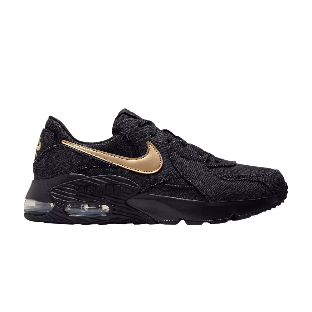 Nike Women's Air Max Excee Black Metallic Gold