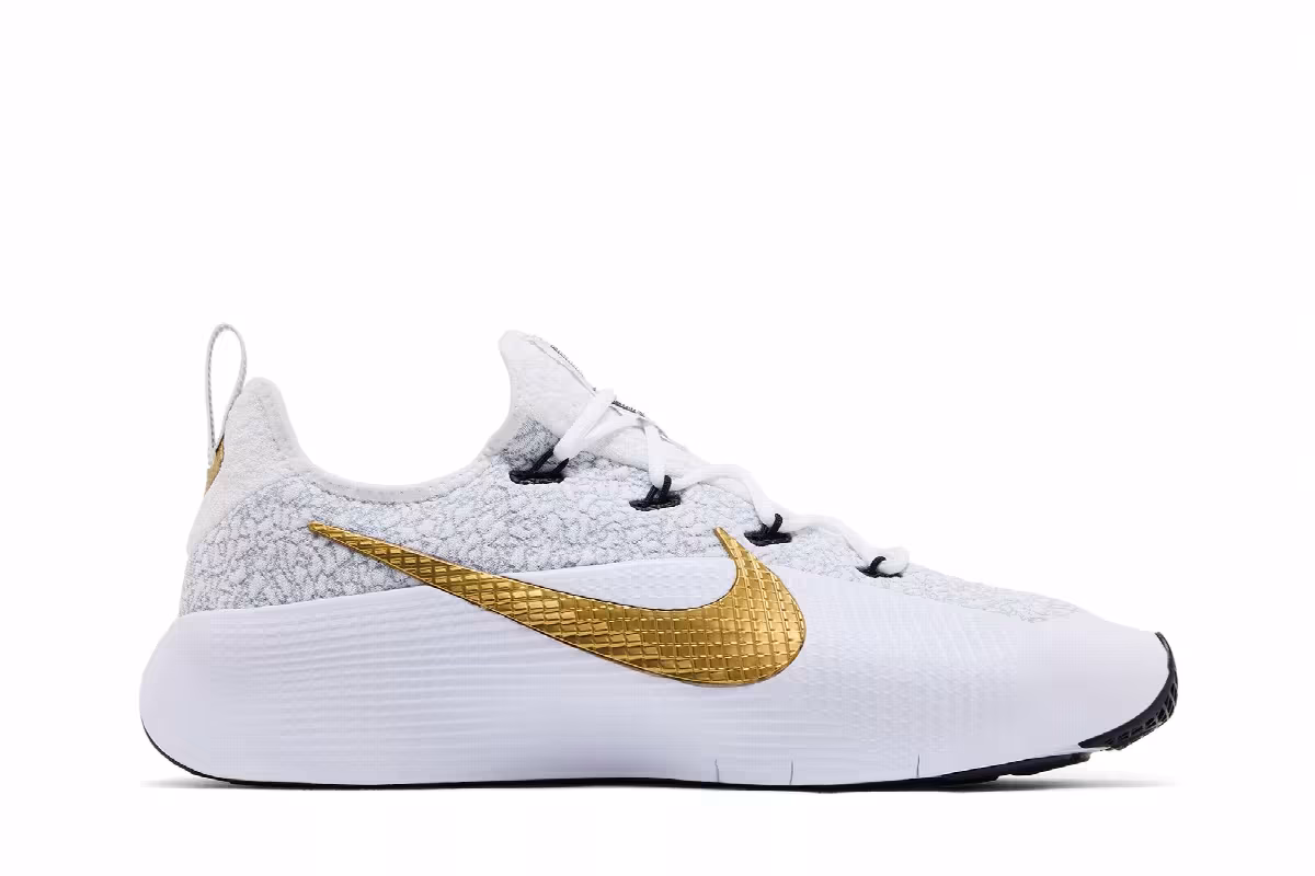 Nike LeBron TR 1 Wolf Grey/White/Bronze/Metallic Gold, view 2