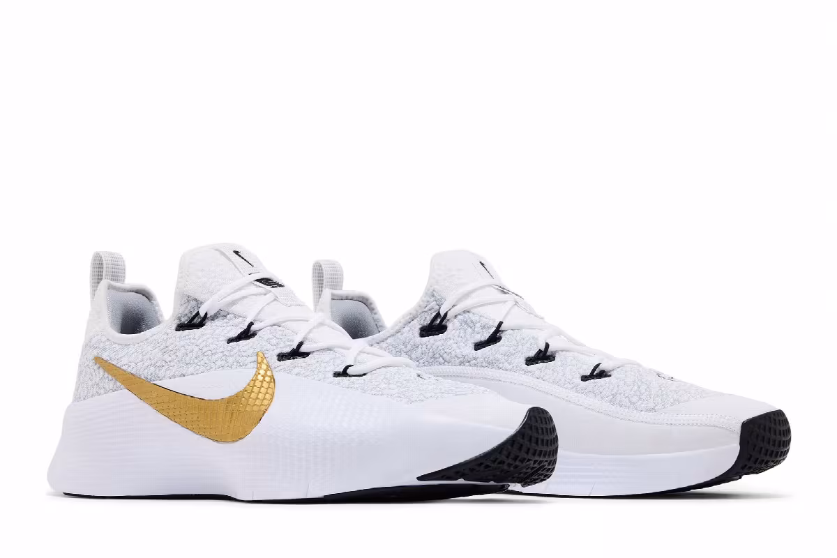 Nike LeBron TR 1 Wolf Grey/White/Bronze/Metallic Gold, view 9