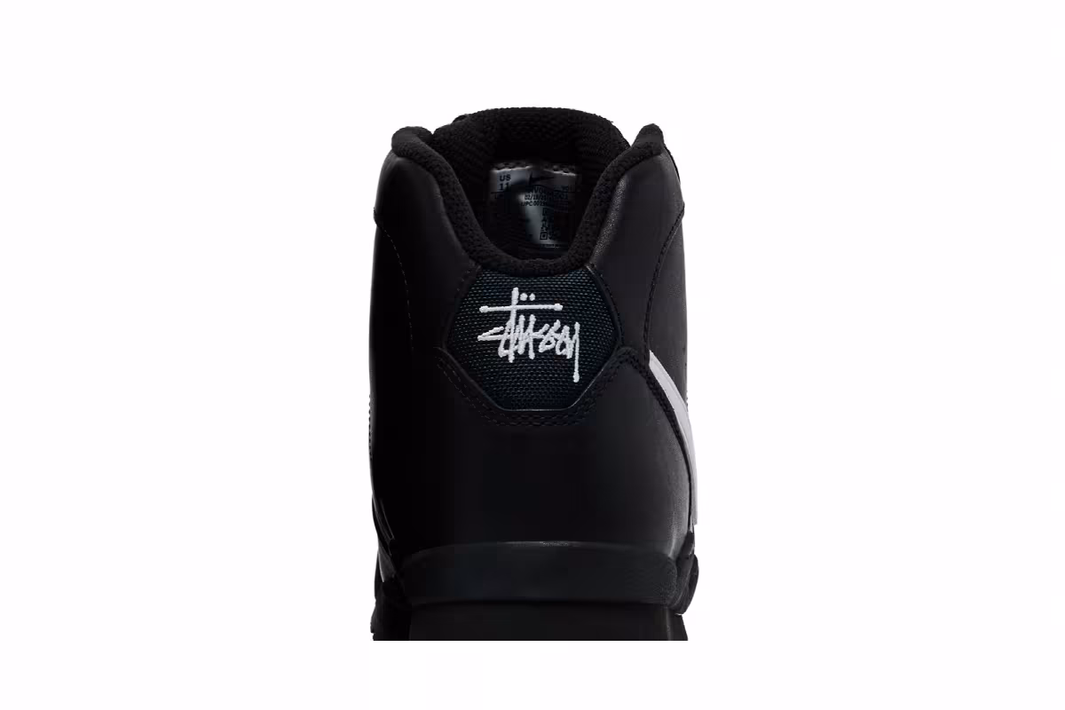 Stussy x Nike Air Baltoro Black White, view 8