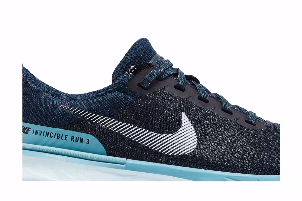 Nike Women's ZoomX Invincible 3 Armory Navy Denim Turquoise, view 3
