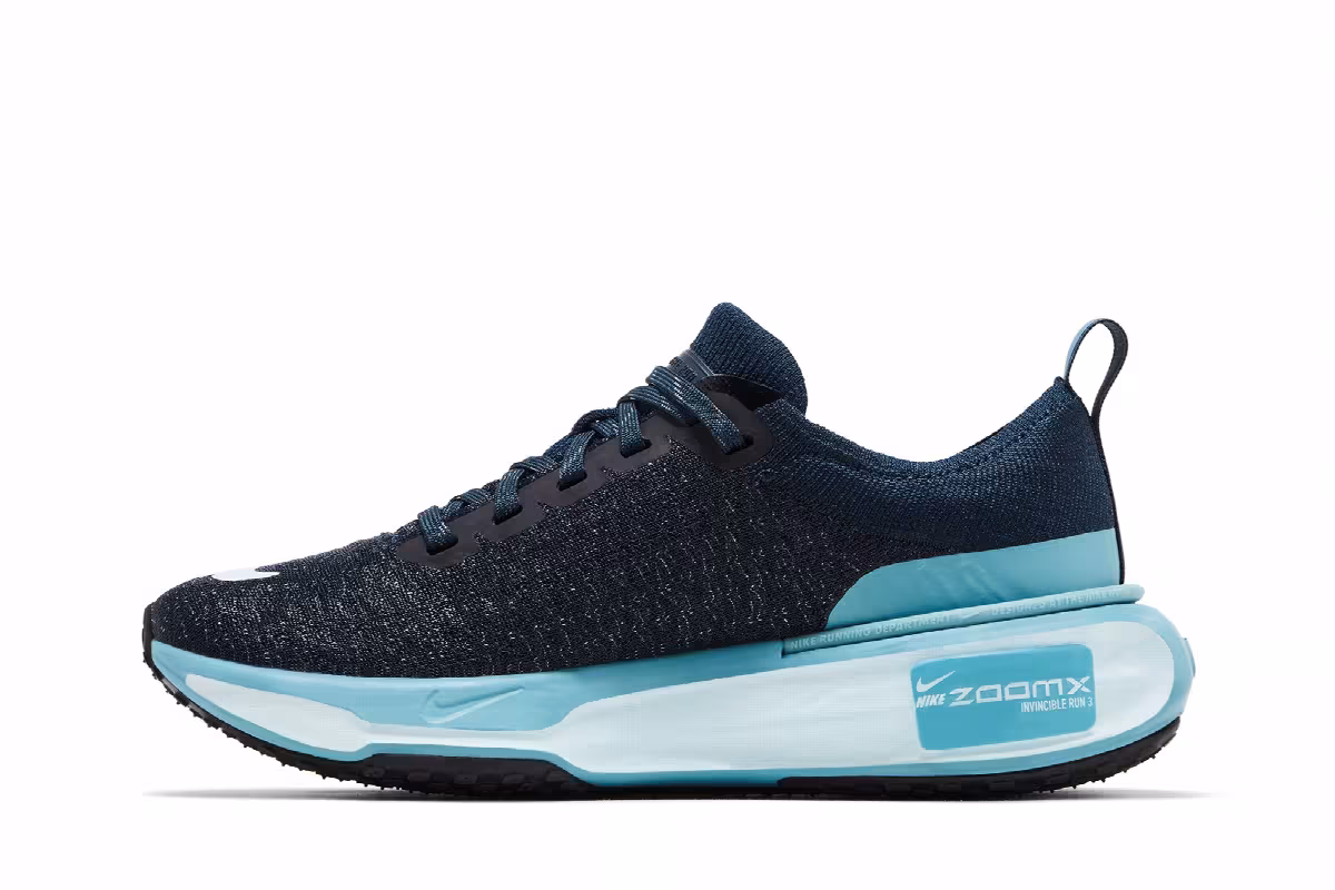 Nike Women's ZoomX Invincible 3 Armory Navy Denim Turquoise, view 4